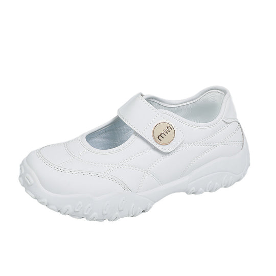 Damen praktische und modische Freizeit-Schuhe mit verstellbarem Klettverschluss EB