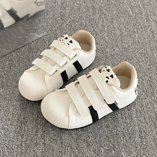 Damen Sneakers mit Velcro-Verschluss und lustigem Tierdesign EB