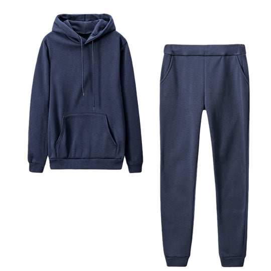Damen nan Cozy-Loungewear-Set mit oversized Hoodie, Kängurutasche und schmaler Highwaist-Jogginghose EB