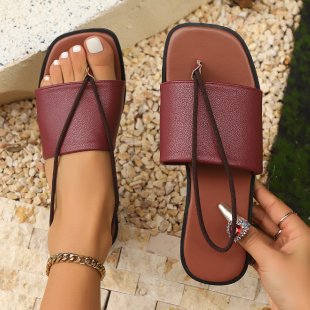Damen Flauscher Riemchen-Sandalen mit modischer Schleifenverzierung EB