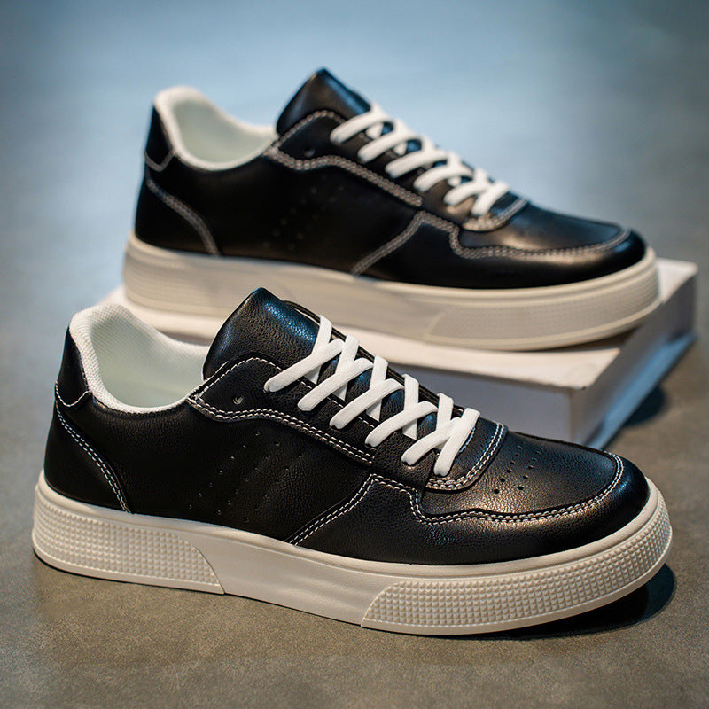 Damen Sportliche Sneaker aus hochwertigem Leder mit dämpfender Laufsohle EB
