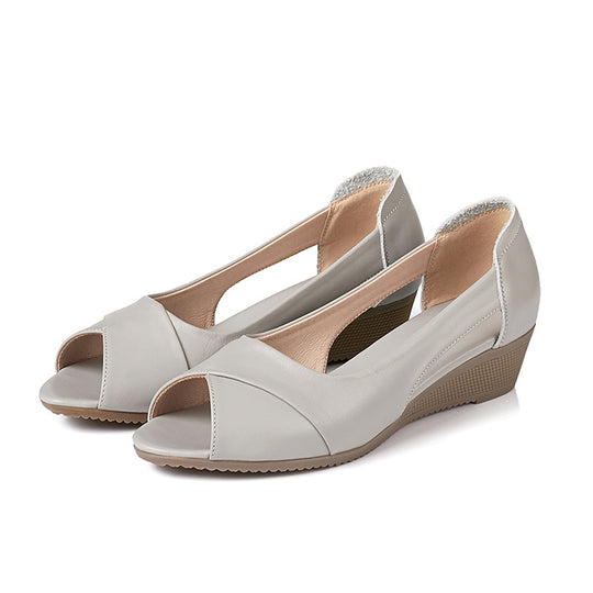 Damen Wedgesandaletten mit elegantem Cut-Out-Design und komfortabler Sohle EB