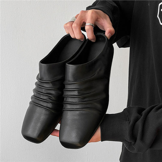Damen elegante Slipper aus hochwertigem Leder EB