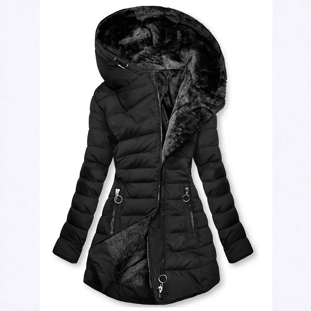 Damen Langzeit-Winterjacke mit weichem Innenfutter EB