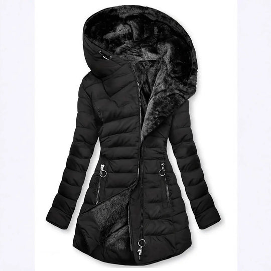 Damen Langzeit-Winterjacke mit weichem Innenfutter EB