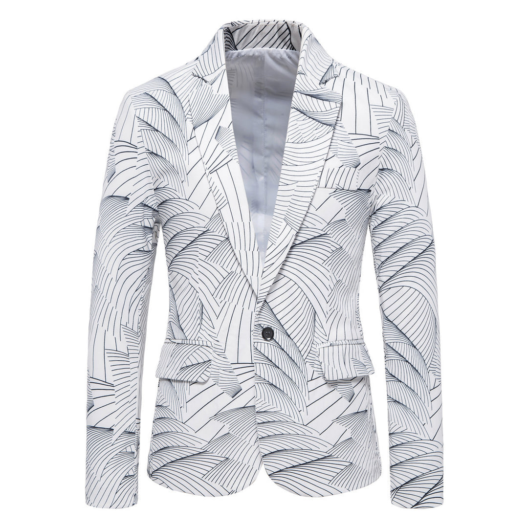 Damen modischer Blazer mit floralem Motiv EB