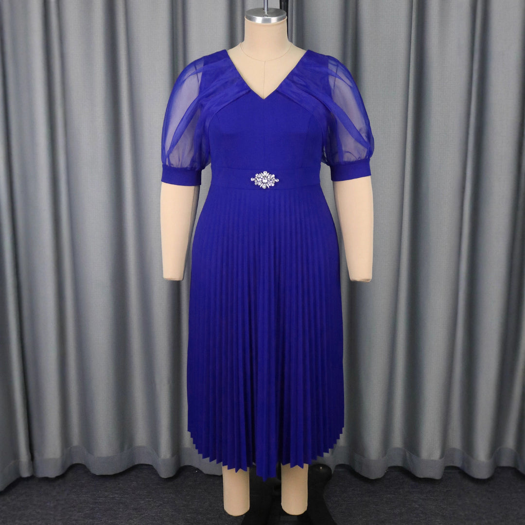 Damen Luftiges Midikleid mit raffinierten Chiffonärmeln EB