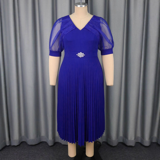 Damen Luftiges Midikleid mit raffinierten Chiffonärmeln EB