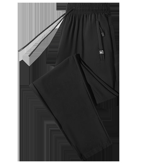 Herren urban performance Jogginghose mit elastischem Kordelbund, verdeckter Reißverschlusstasche und geradem Bein EB