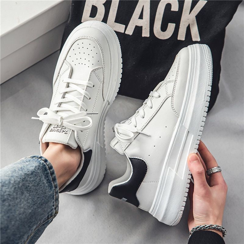 Damen trendige Sneakers mit klobiger Sohle und bequemer Polsterung EB