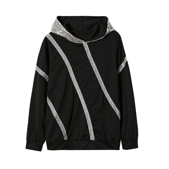 Damen Hoodie mit Glitzerakzenten und modernem Schnitt EB