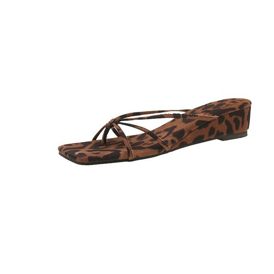Damen bequeme Wedge-Sandalen mit elegantem Riemendesign EB