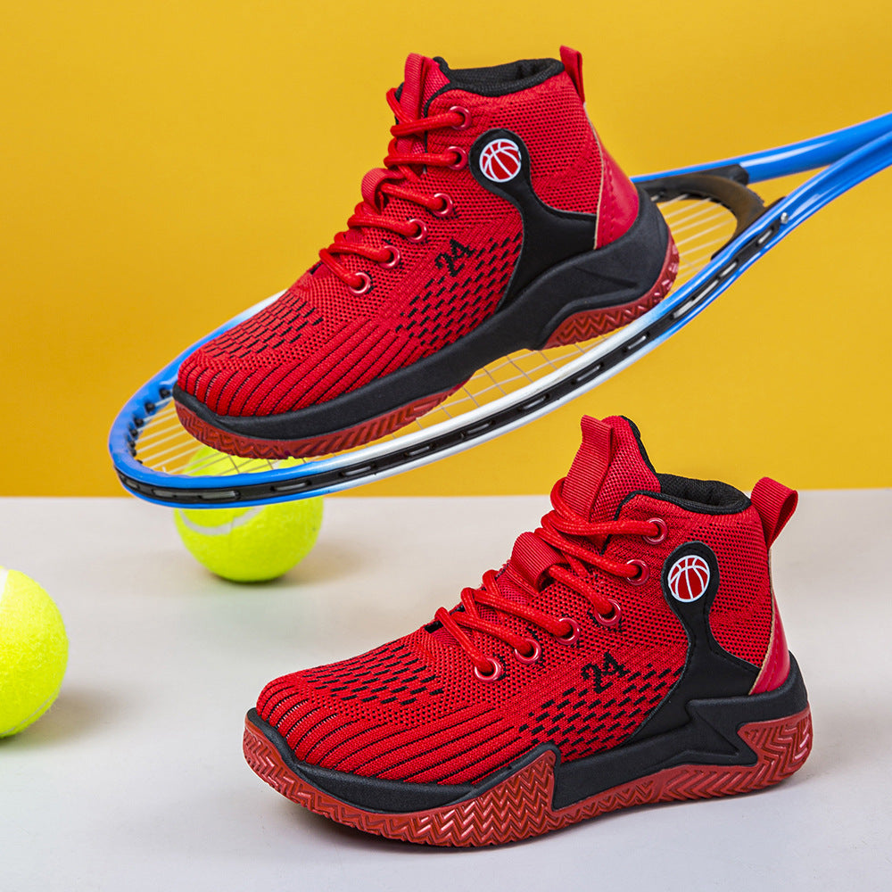 Damen Hochschnürbare Basketball-Sneaker mit atmungsaktiver Obermaterialstruktur EB