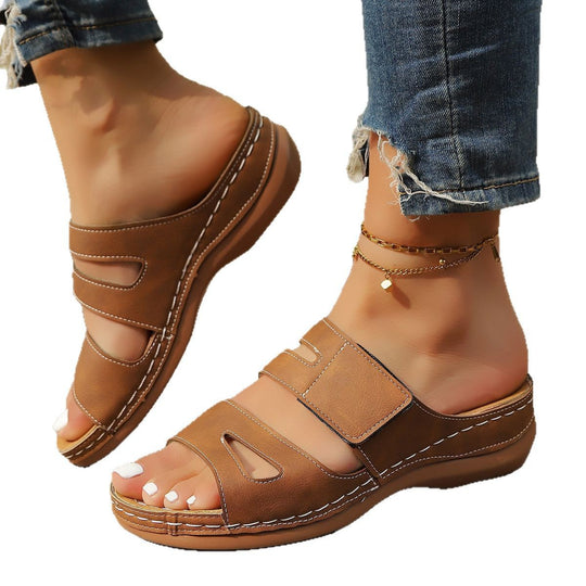 Damen Komfortable und atmungsaktive Sommerschuhe mit verstellbarem Riemendesign EB