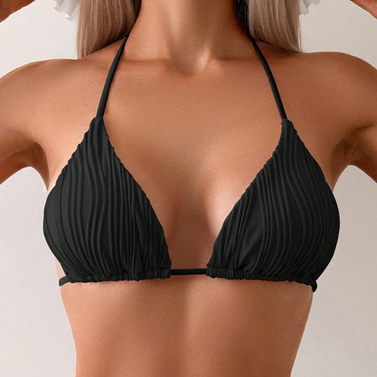 Damen Triangel-Bikini mit raffiniertem Rippendesign EB