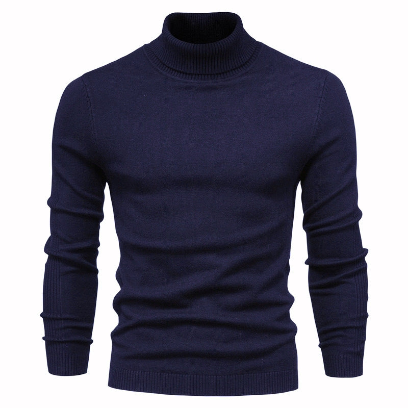 Herren Grober Rollkragenpullover aus wärmendem Material mit strukturierter Oberfläche EB