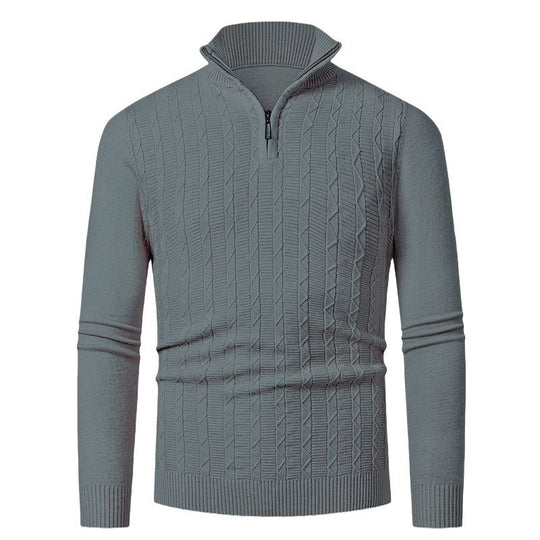 Herren hoher Kragen Strickpullover EB