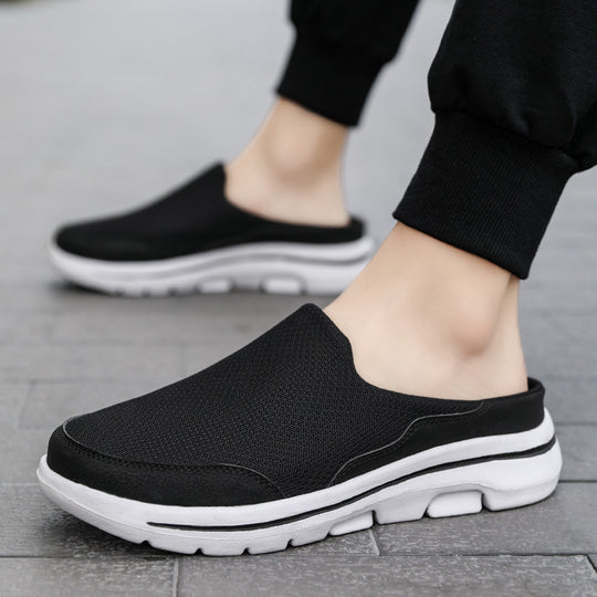Damen Atmungsaktive Slip-On Freizeitschuhe mit dämpfender Sohle EB