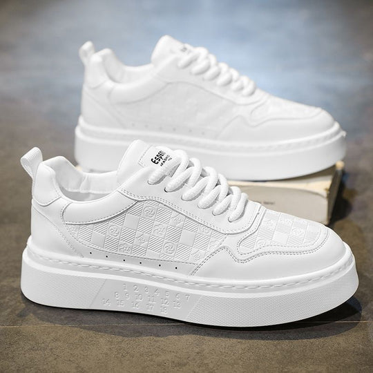 Damen Sportliche Plateau Sneakers mit modischem Obermaterial und ergonomischer Sohle EB
