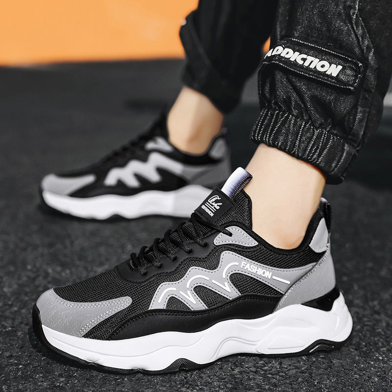 Damen Sportliche Sneakers mit atmungsaktiver Mesh-Oberfläche und stoßdämpfender Sohle EB