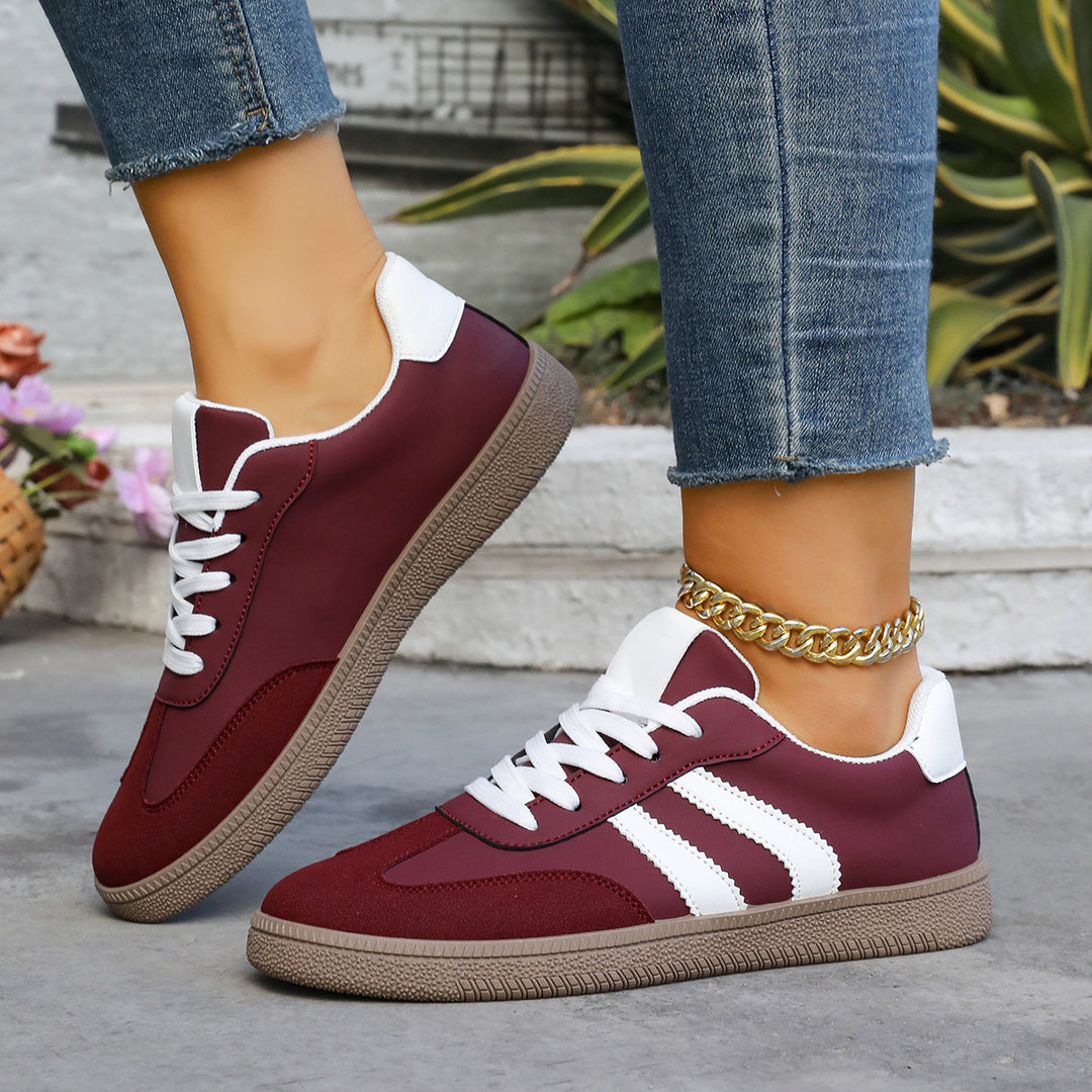 Damen Sportschuhe mit eleganter Retro-Ästhetik und bequemer Laufsohle EB