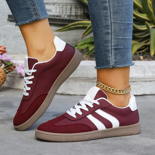 Damen Sportschuhe mit eleganter Retro-Ästhetik und bequemer Laufsohle EB