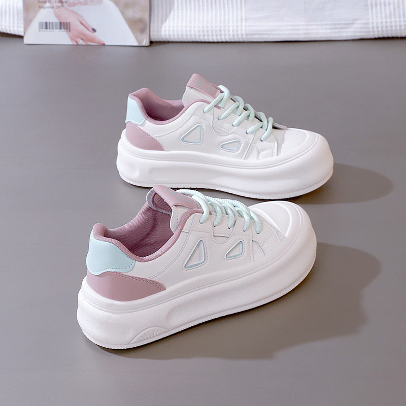 Damen Modische Plattform Sneakers EB