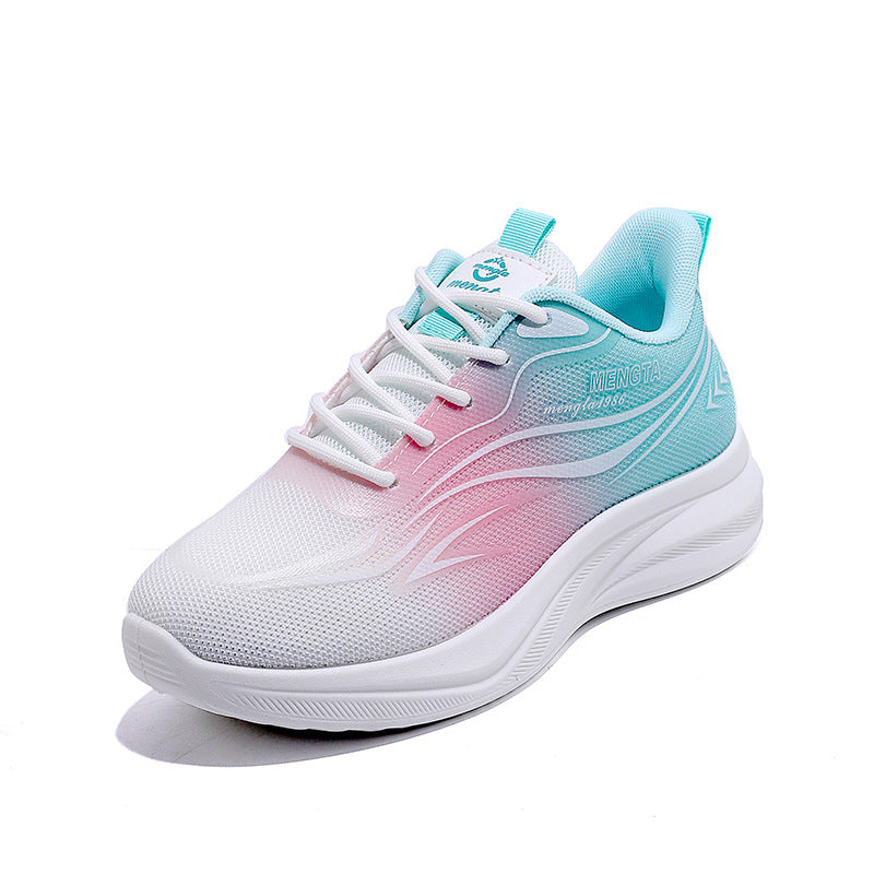 Damen Sportliche Sneakers mit flexibler Dämpfung und atmungsaktivem Netzmaterial EB