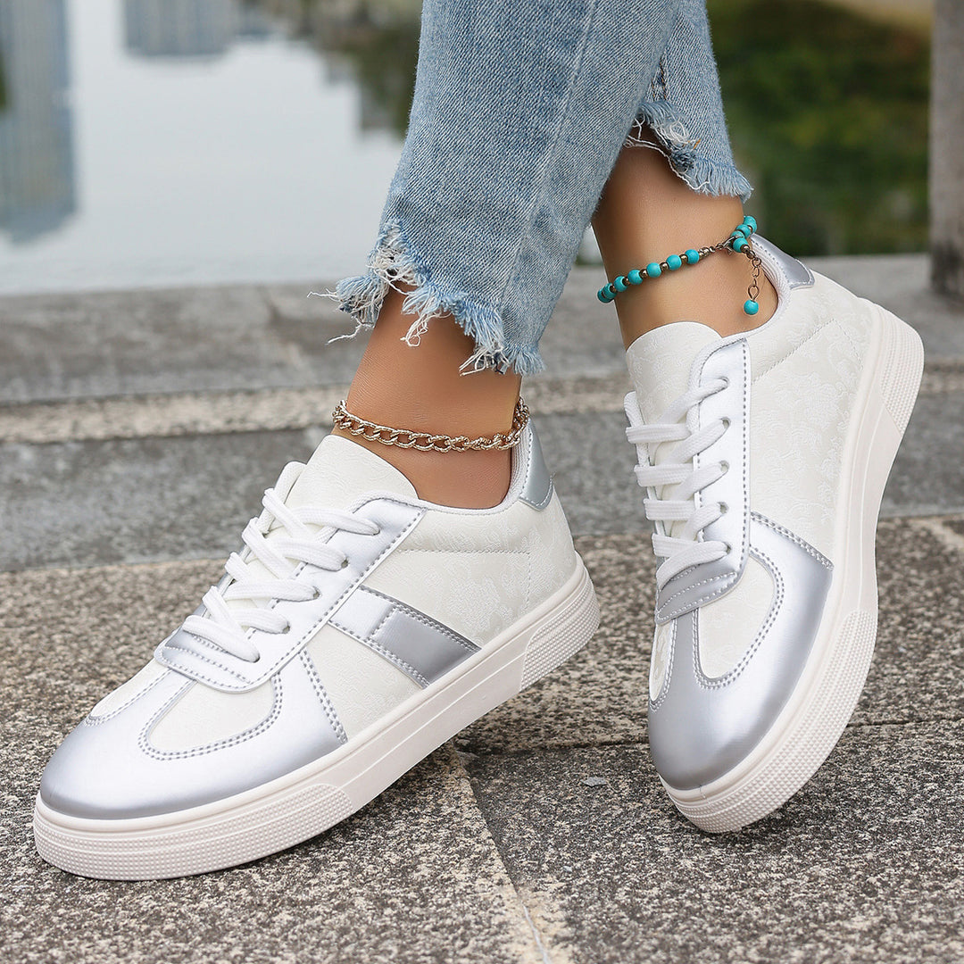 Damen Sneakers im modernen Retro-Design mit atmungsaktiven Einsätzen EB