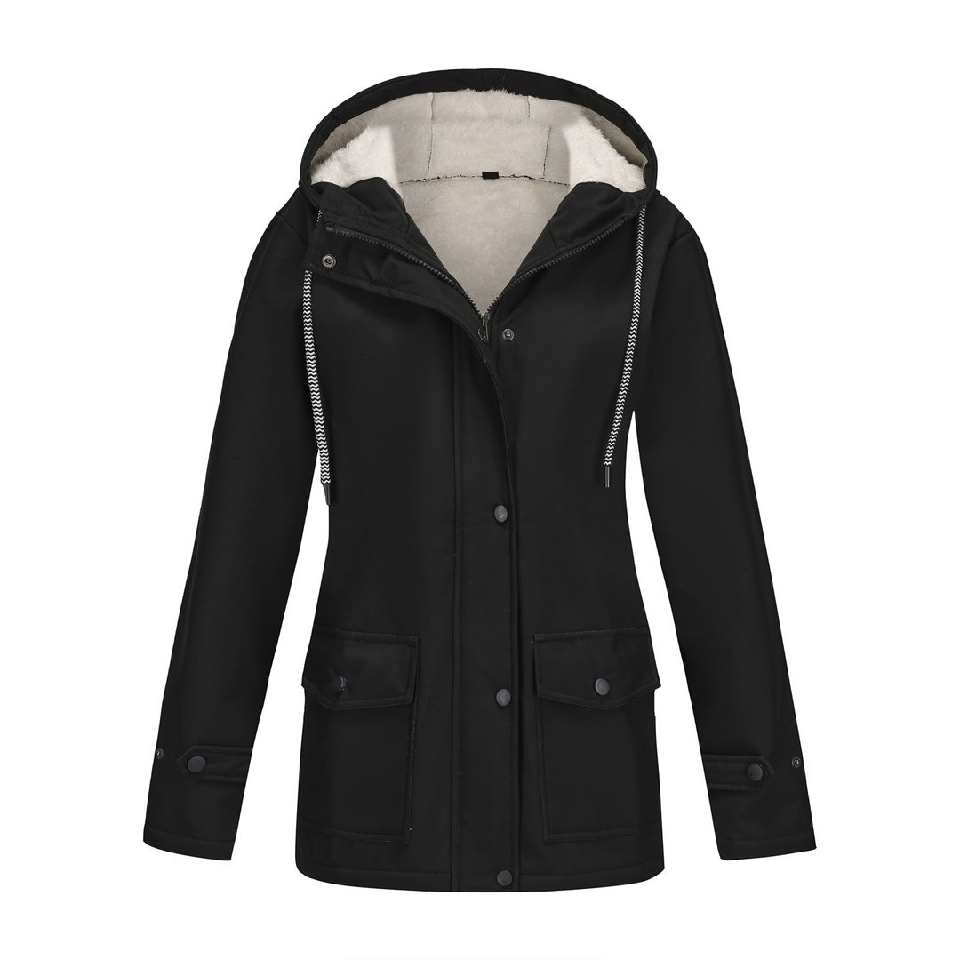 Damen Kapuzenjacke mit weichem Fleece-Futter EB