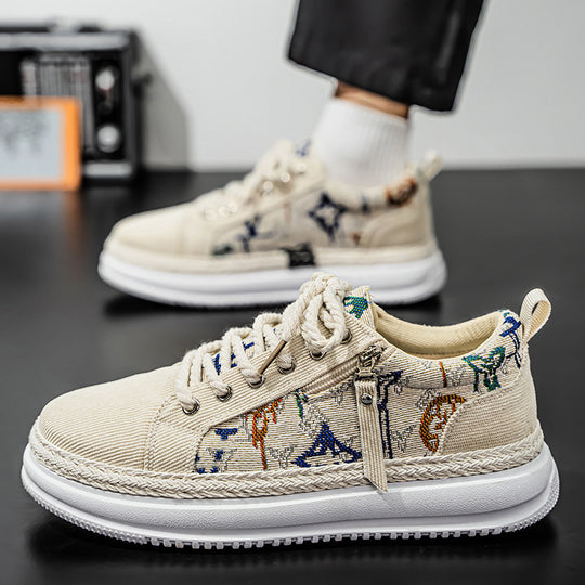Damen Sportliche Sneaker mit einzigartigem grafischem Muster und dämpfender Sohle EB