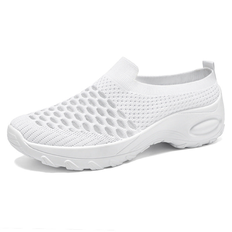 Damen Atmungsaktive Slip-On Sneakers mit flexiblem Sohlenkomfort EB