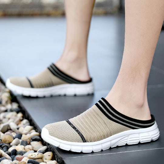 Damen Atmungsaktive Slip-On Sneakers mit elastischem Design und flexibler Sohle EB