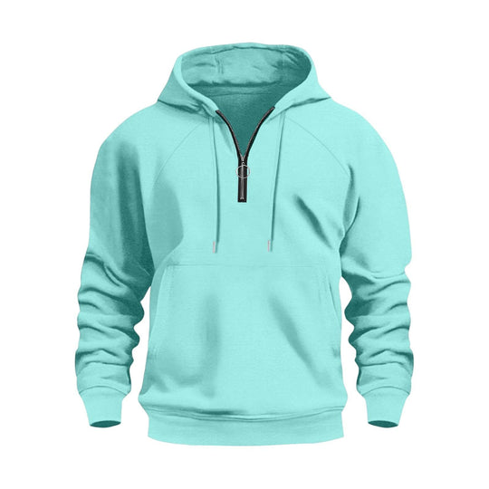 Herren funktionale Kapuzenpullover mit halbem Reißverschluss EB