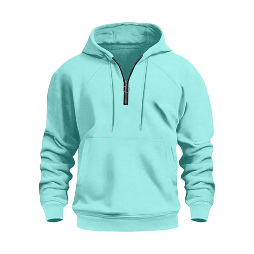 Herren funktionale Kapuzenpullover mit halbem Reißverschluss EB