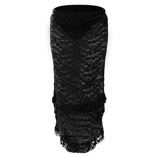Damen Spitzen Badeanzug Cover-Up EB