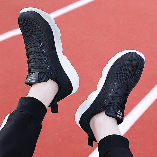Damen Sportliche Sneakers mit atmungsaktivem Mesh-Obermaterial und stoßdämpfender Sohle EB 1774576066