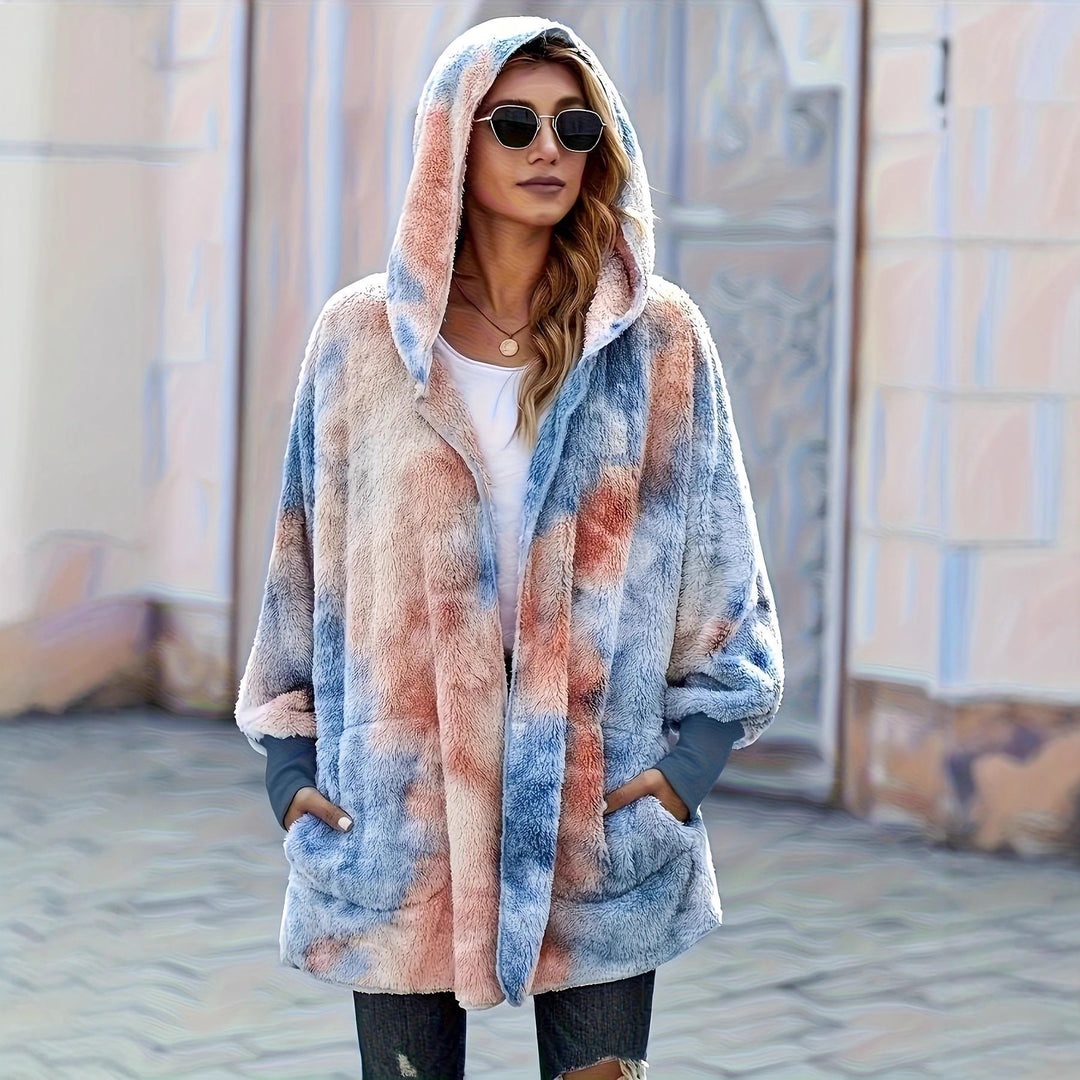 Damen Kapuzenjacke aus kuscheligem Teddyfell EB