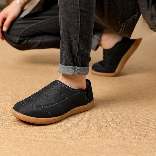 Damen Bequeme Hausschuhe mit Warmfutter EB