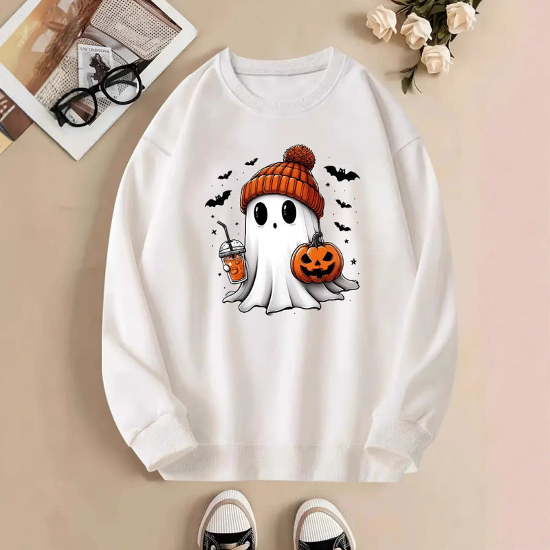 Damen Sweatshirt mit Halloween-Motiv EB