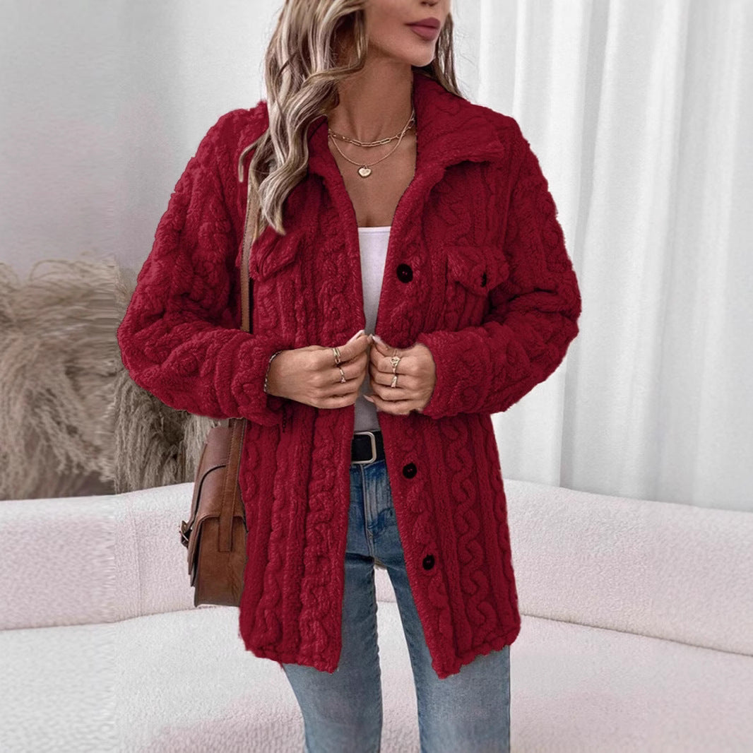 Damen Strickjacke mit strukturierter Oberfläche EB