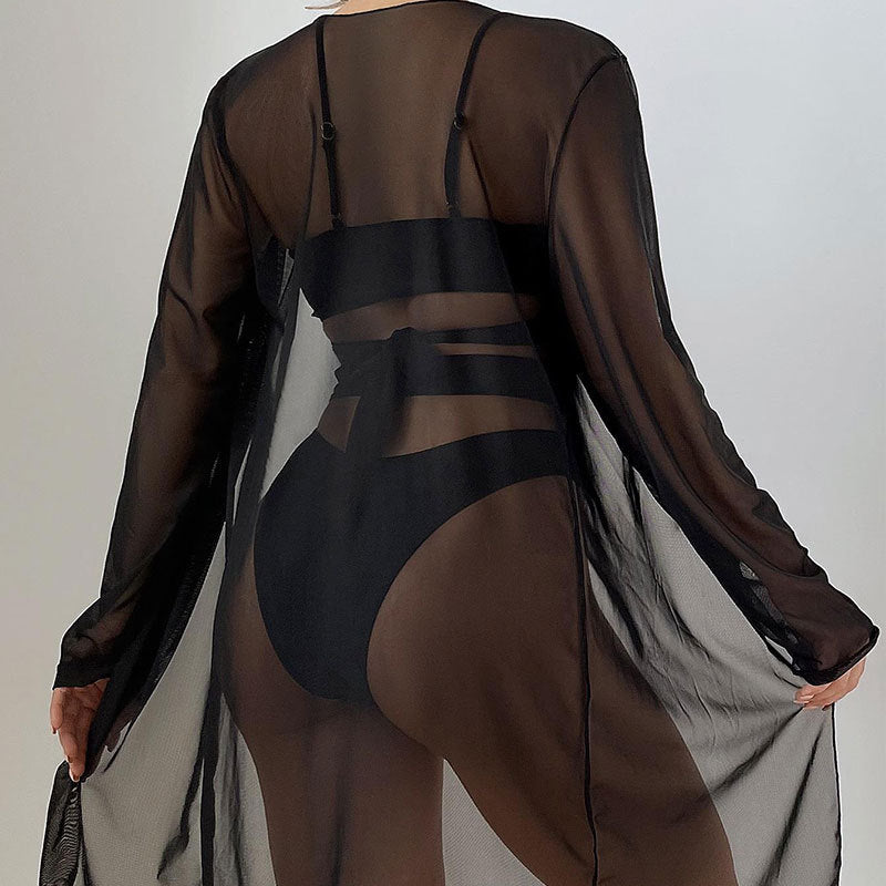 Damen Bikiniset mit raffinierten Schnittdetails und elegantem Überwurf EB
