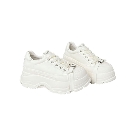 Damen Plateau-Sneaker im sportlichen Design mit verstellbarem Riemen EB