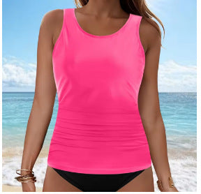 Damen Tankini-Oberteil mit Raffung EB