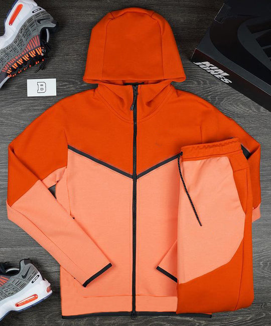 Herren sportliches Hoodie-Set mit atmungsaktiven Eigenschaften und modernen Kontrastdetails EB