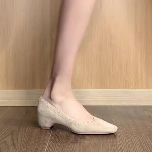 Damen elegante Slingback-Ballerinas mit zierlichem Riemchen EB