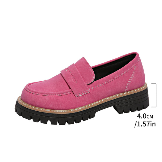 Damen modische Mokassins mit robustem Profil EB