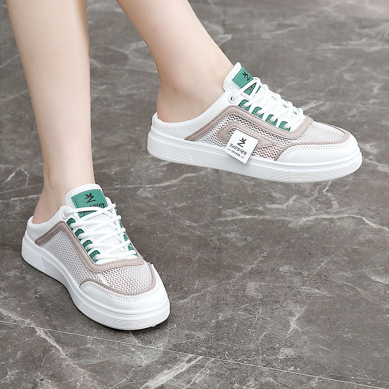 Damen Atmungsaktive Slip-On Sneakers mit elegantem Mesh-Design EB