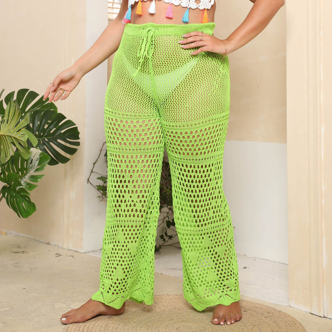 Damen Netzstruktur Strandhose EB
