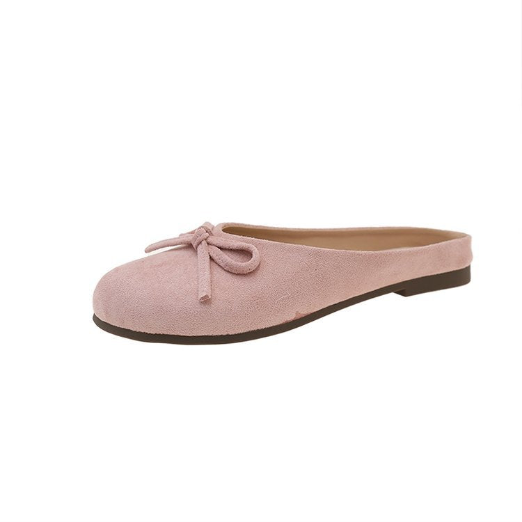 Damen elegante Mules mit dekorativem Schleifenakzent EB